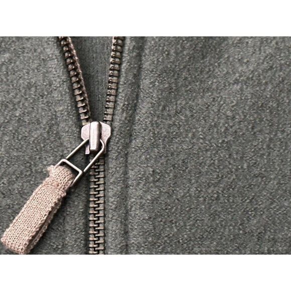 Woolrich Cardigan  Olive Green Cardigan  100%  Lambs Wool Full Zip Size L #1119 - Picture 15 of 16